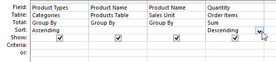 Creating a multi-level sort