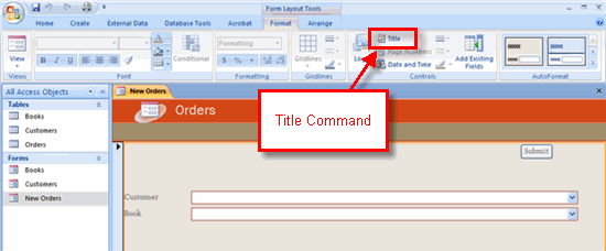 Title Command