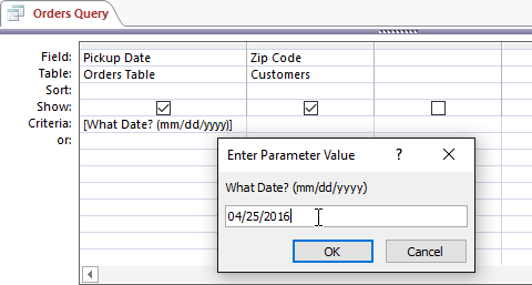 A more detailed parameter prompt