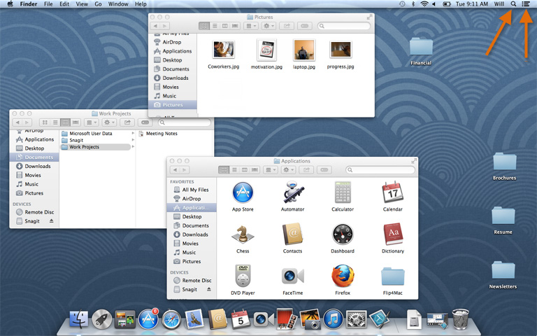 os x desktop