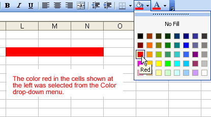 Examples of Different Fill Colors