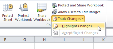 Highlight tracked changes