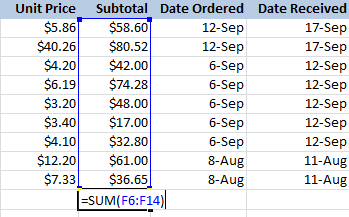 Adding cells to the function argument