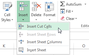 Screenshot of Excel 2013