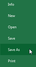 Screenshot of Excel 2013