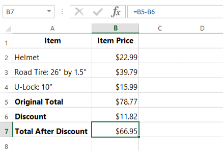 screenshot of excel 2013