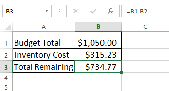 Screenshot of Excel 2013