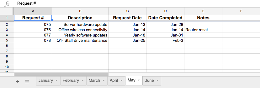 multiple sheets challenge example