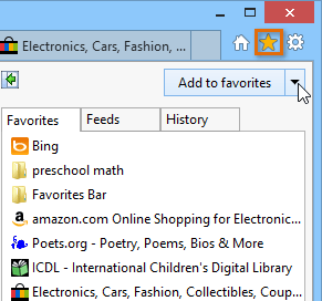 screenshot of Internet Explorer 11