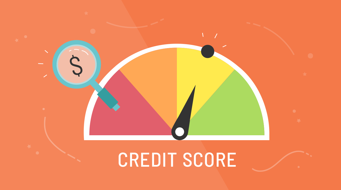 illustration of a credit score