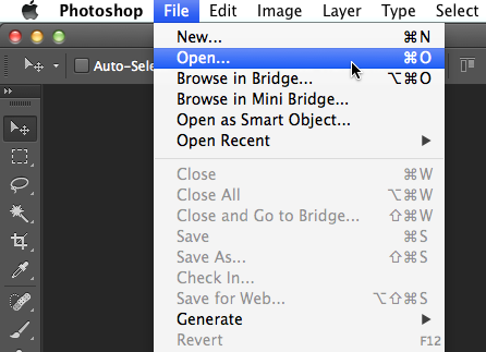 Screenshot of Adobe Photoshop CC