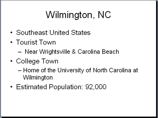 Wilmington, NC Location