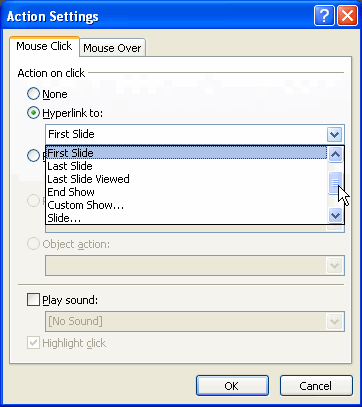 Hyperlink Menu