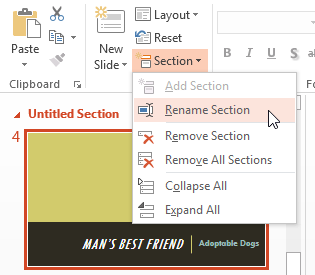 Screenshot of PowerPoint 2013