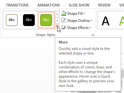 Screenshot of PowerPoint 2013