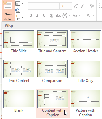 Screenshot of PowerPoint 2013