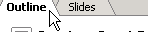 Outline tab selected