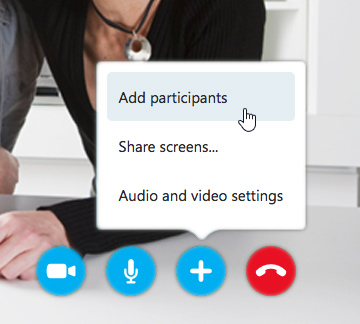 adding participants to a group video call