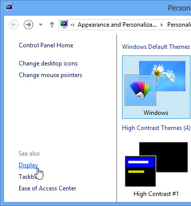 Screenshot of Windows 8