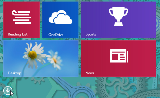 Screenshot of Windows 8