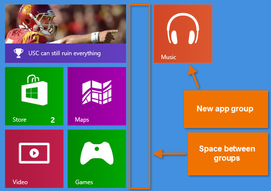 Screenshot of Windows 8