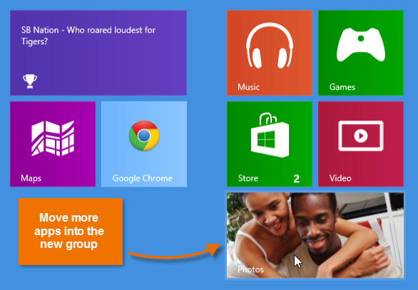 Screenshot of Windows 8