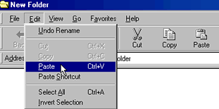 Paste Select on Edit Menu