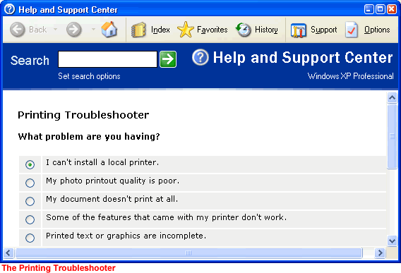 Printing Troubleshooter