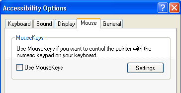 Accessibility Options dialog box