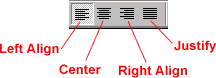 Formatting buttons