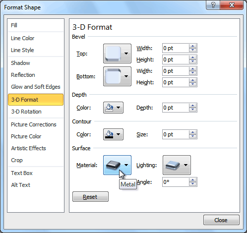 3-D Format Options