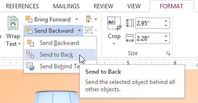 Screenshot of Word 2013