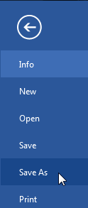 Screenshot of Word 2013