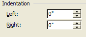 Indent Options
