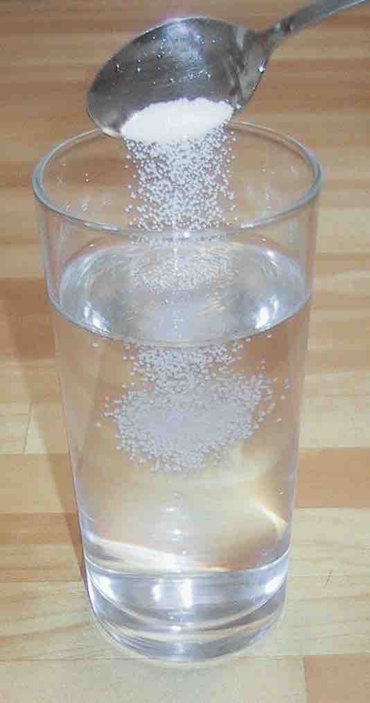 A salt water solution