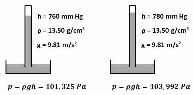 Hydrostatic Column Barometer