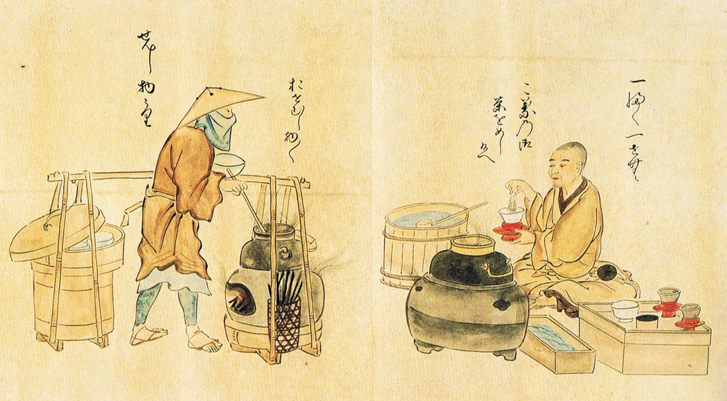 The tea ceremony flourished during the Momoyama period