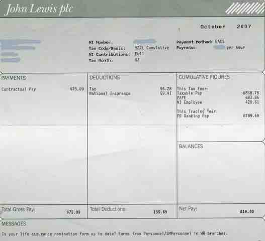 Sample Paystub