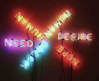 Human Need/Desire/Hope/Dream (Bruce Nauman, 1983)