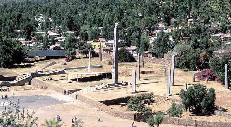 The Northern Stelae Park at the town of Axum, Ethiopia