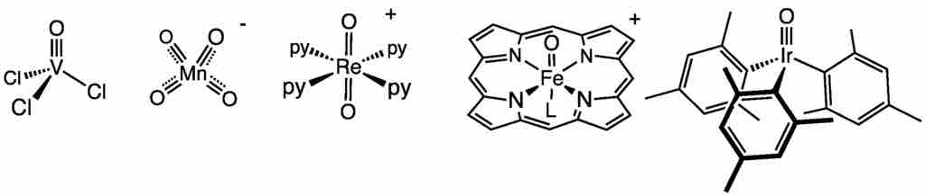 Examples of metal-ligand coordination complexes