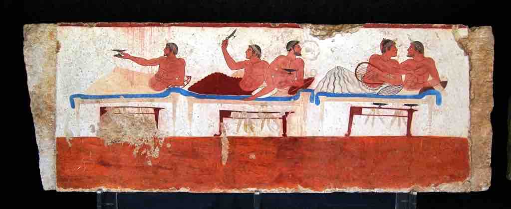 Tomb of the Diver, Fresco. c. 480 BCE, Paestum, Italy.