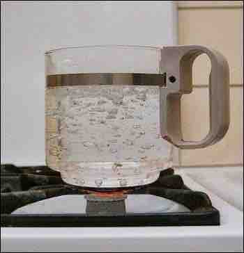 Boiling water