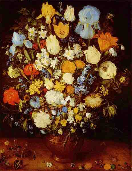 Jan Brueghel the Elder, <em>Small Bouquet of Flowers in a Ceramic Vase, </em>1599