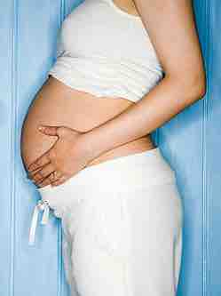 A pregnant woman