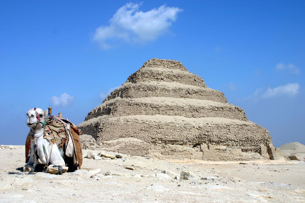 The stepped pyramid at Saqqara