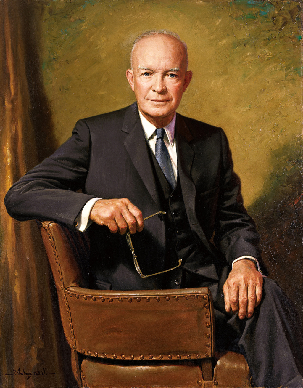 
The official White House portrait of Dwight D. Eisenhower