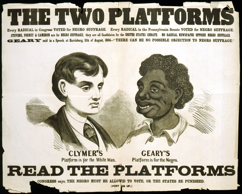 Racist campaign poster