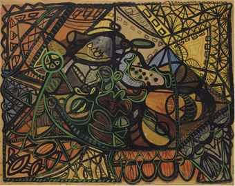 Untitled painting, by Amelia Pelaez, 1947