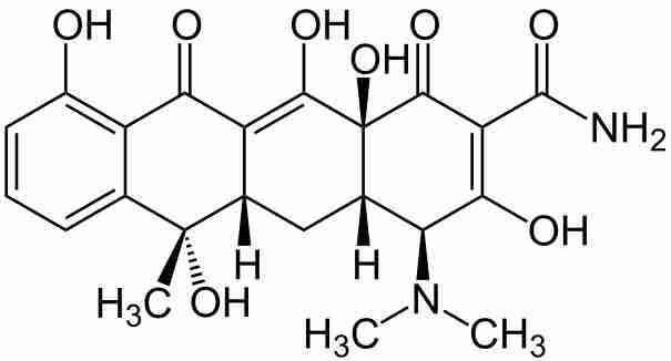 Tetracycline structural formula